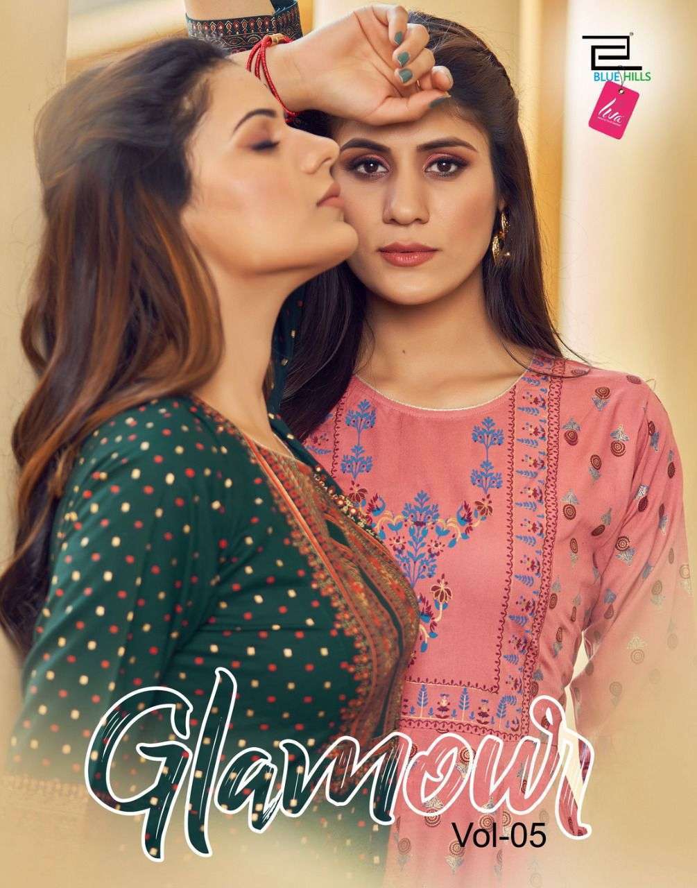 BLUE HILLS PRESENTS GLAMOUR VOL 5 RAYON FOIL PRINTED WHOLESALE GOWN