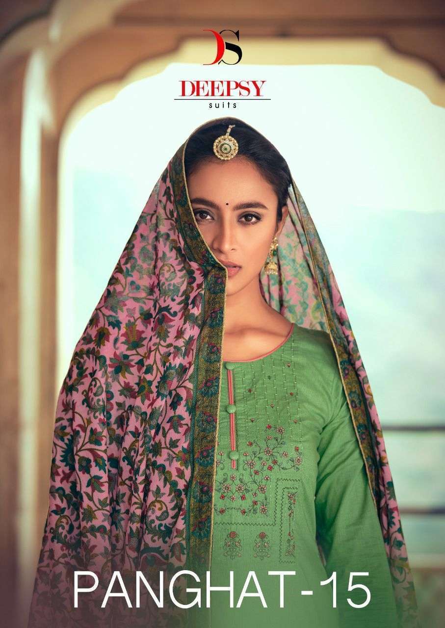 DEEPSY SUITS PRESENTS PANGHAT VOL 15 PURE COTTON WITH EMBROIDERY WHOLESALE SALWAR KAMEEZ