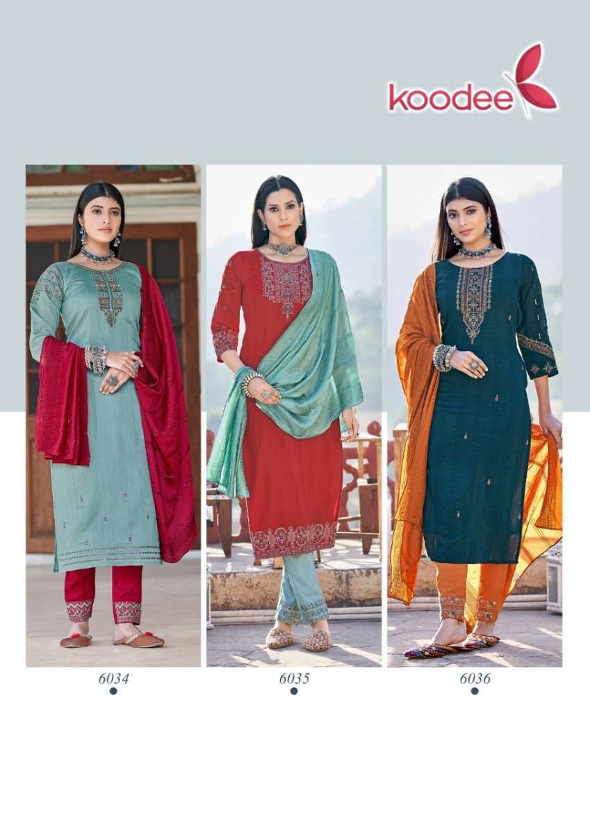 KOODEE PRESENTS ANUPAMA VOL 2 VISCOSE EMBROIDERY WHOLESALE READYMADE COLLECTION