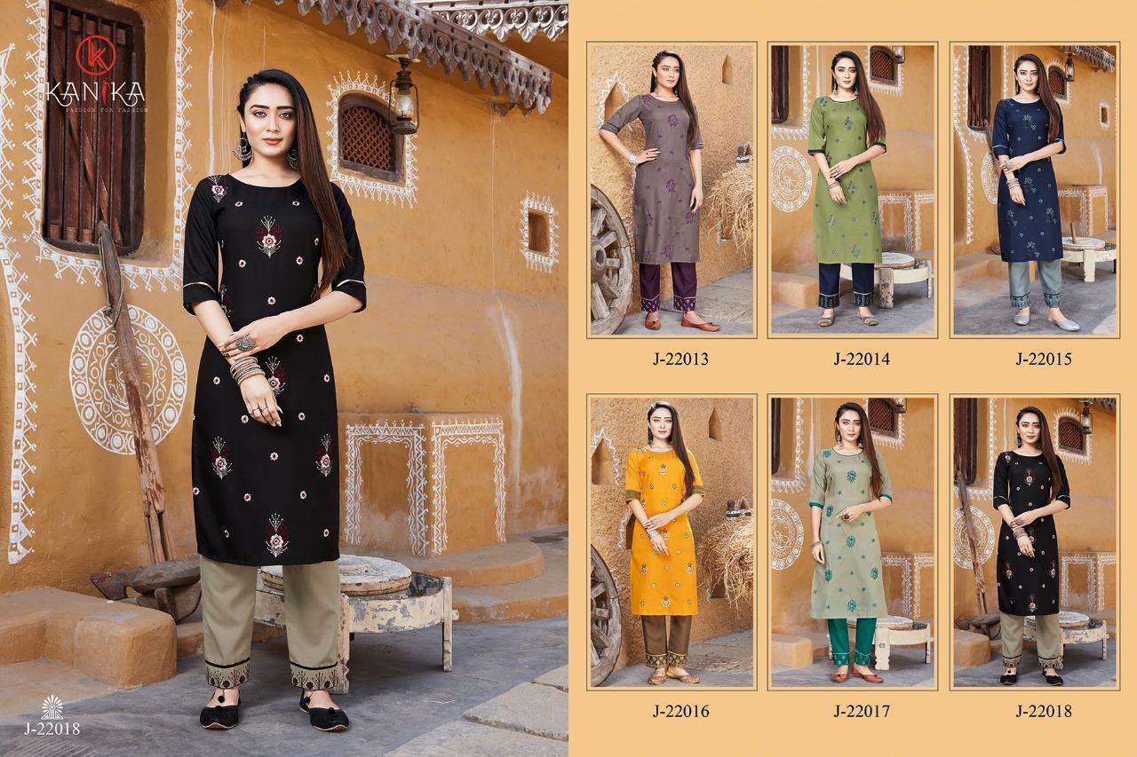 KANIKA FASHION PRESENTS JULITE VOL 3 SILK EMBROIDERY WHOLESALE KURTI WITH PENT COLLECTION
