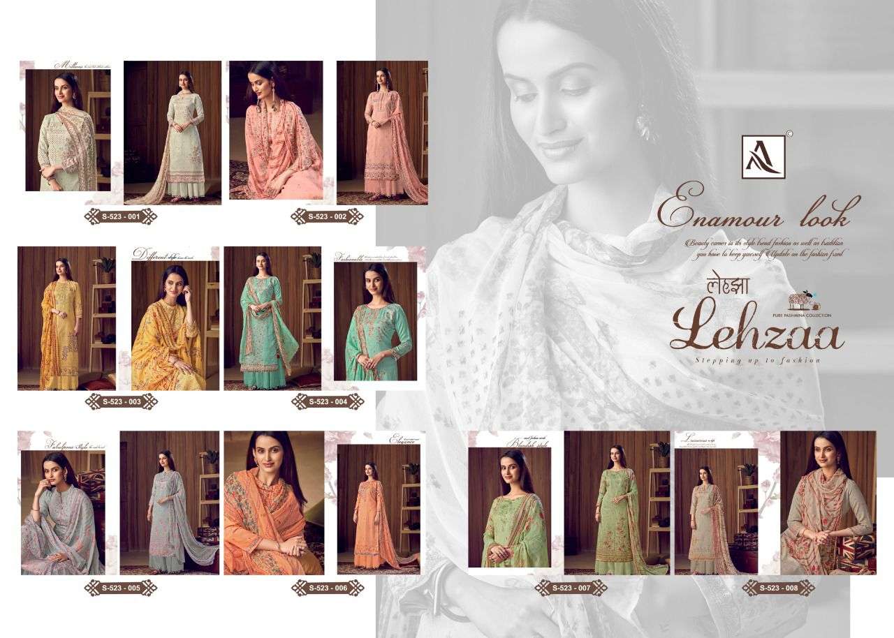 ALOK SUITS PRESENTS LEHZAA PURE PASHMINA DIGITAL PRINTED WHOLESALE SALWAR KAMEEZ