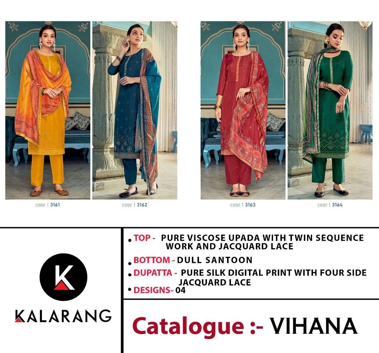 KALARANG PRESENTS VIHANA PURE VISCOSE SEQUENCE WHOLESALE SALWAR KAMEEZ