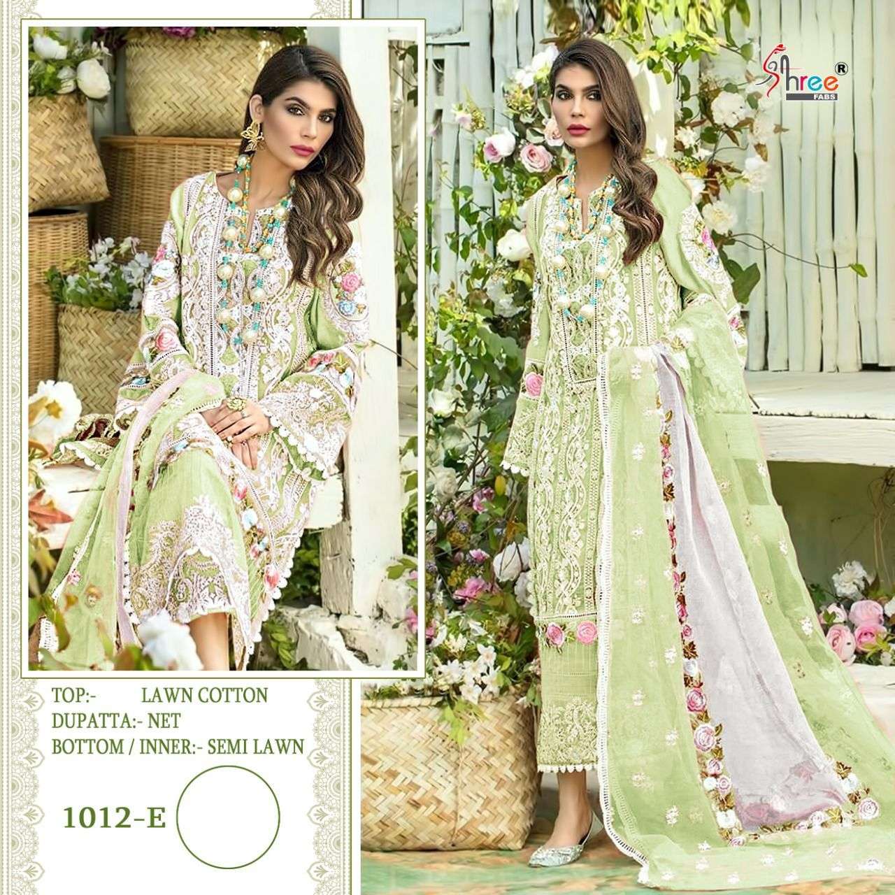 SHREE FAB PRESENTS CRIMSON PREMIUM LAWN 2 WHOLESALE PAKISTANI SUIT