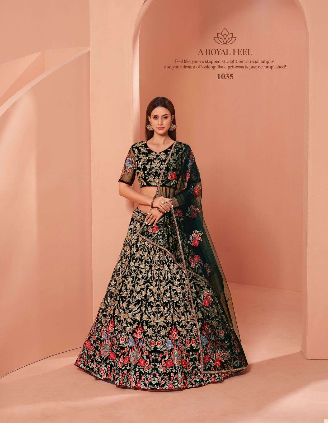 Shubhkala Veena Vol 1 Catalog Exclusive Bridal Wear Semi Stitched Lehenga  Choli