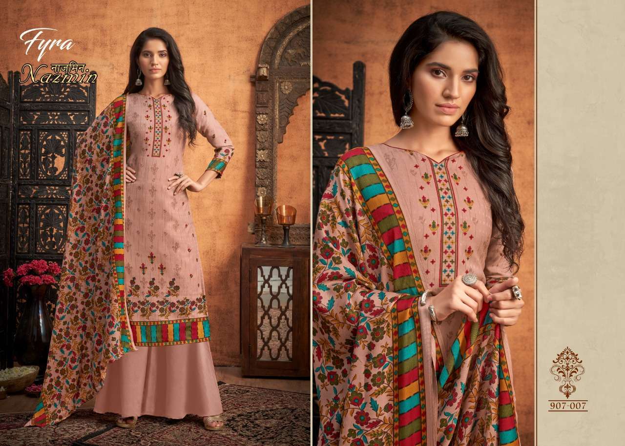 ALOK SUITS PRESENTS FYRA NAZMIN PURE WOOLL PASHMINA WHOLESALE SALWAR KAMEEZ