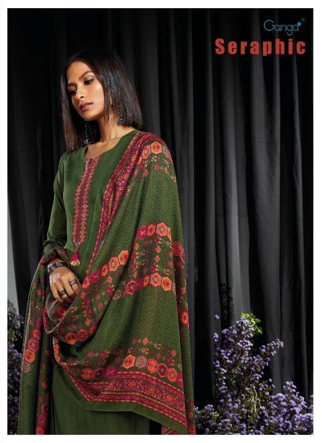 Ganga Vera 1867 Cotton Silk Printed With Embroidery Designer Fancy Sui