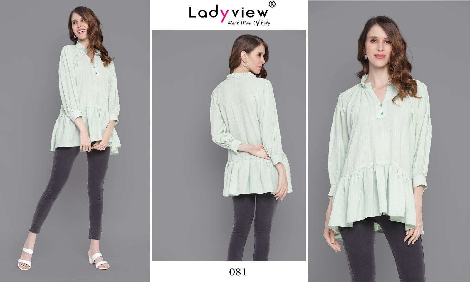 LADYVIEW PRESENTS TUNIC VOL 1 GEORGETTE WEVING WHOLESALE WESTERN TOPS