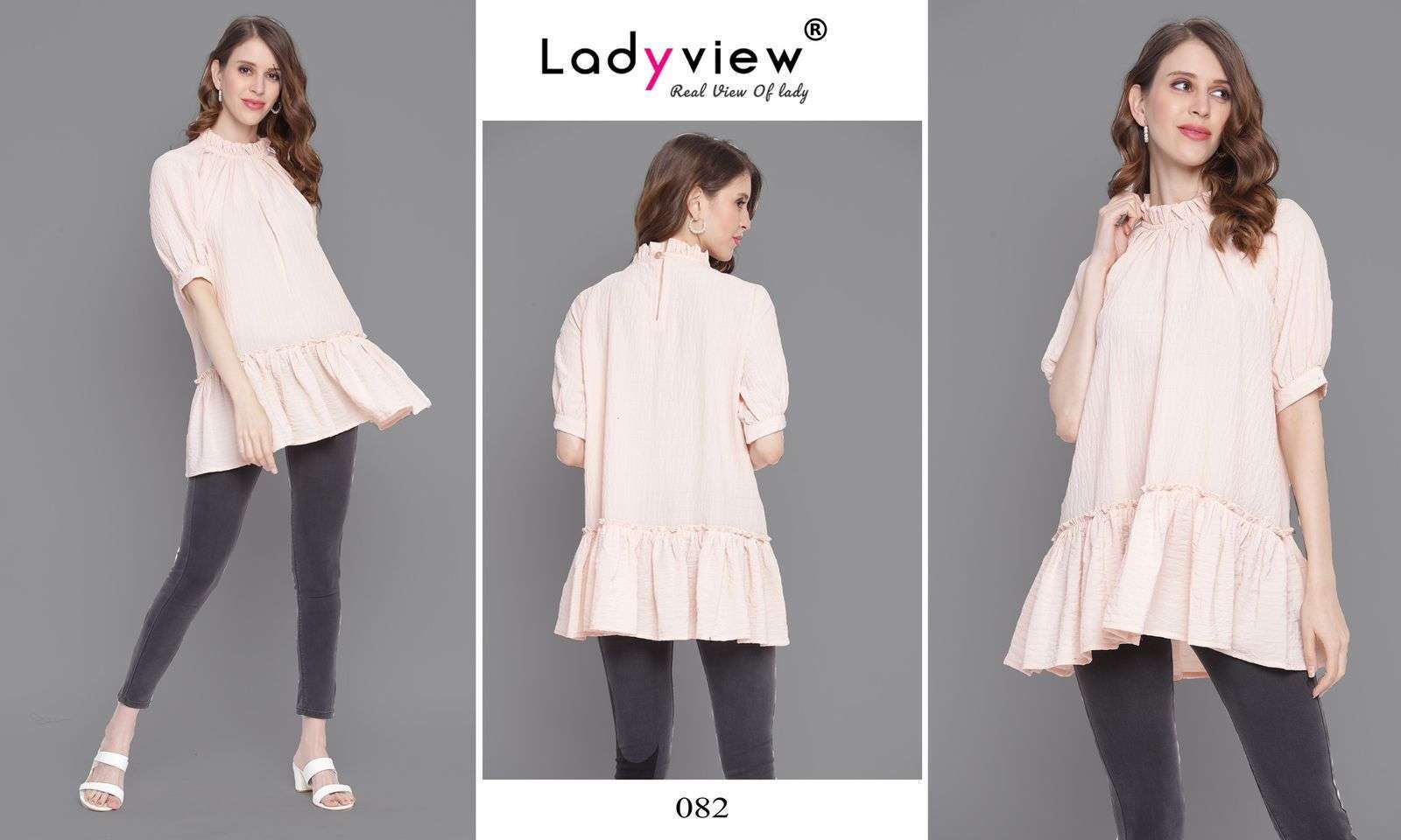 LADYVIEW PRESENTS TUNIC VOL 1 GEORGETTE WEVING WHOLESALE WESTERN TOPS