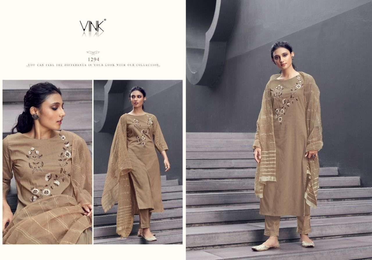 VINK PRESENTS VICTORIA ORGANZA HANDWORK WHOLESALE READYMADE COLLECTION