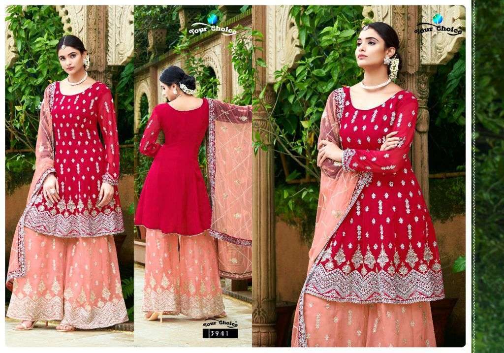YOUR CHOICE PRESENTS GLORIES GEORGETTE EMBROIDERY WHOLESALE SALWAR KAMEEZ