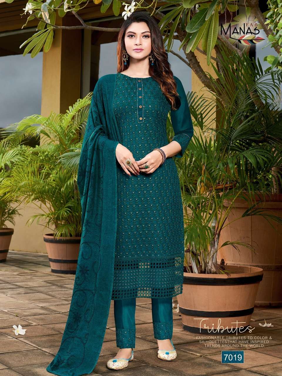 MANAS FAB PRESENTS SCHIFFLI VOL 4 GEORGETTE WHOLESALE READYMADE COLLECTION