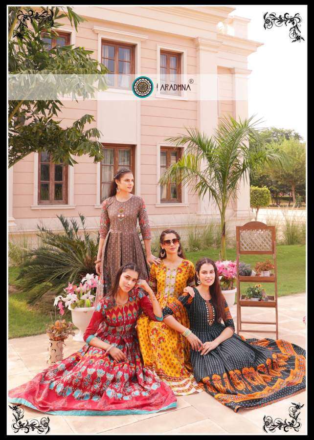 ARADHNA PRESENTS LEVEL 6 HEAVY COTTON PRINTED WHOLESALE LONG GOWN