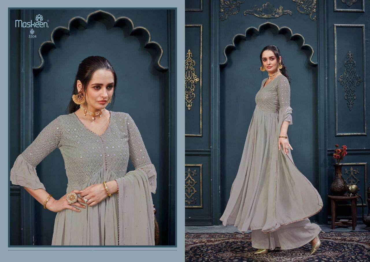 MAISHA MASKEEN PRESENTS FLORIS GEORGETTE WITH HEAVY EMBROIDERY WHOLESALE READYMADE COLLECTION