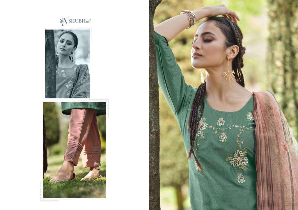 SHUBH NX PRESENTS KELLY CHINON VIVING HAND & EMBROIDERY WORK WHOLESALE READYMADE COLLECTION