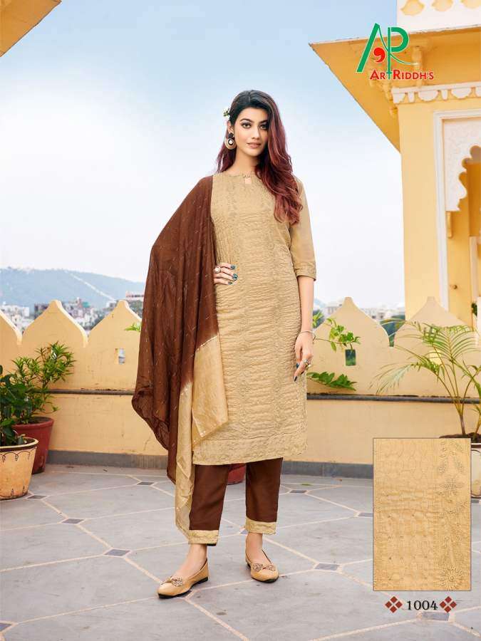 ART RIDDHS PRESENTS FERIN MUSLEEN LAKHNOWI EMBROIDERY WHOLESALE READYMADE COLLECTION