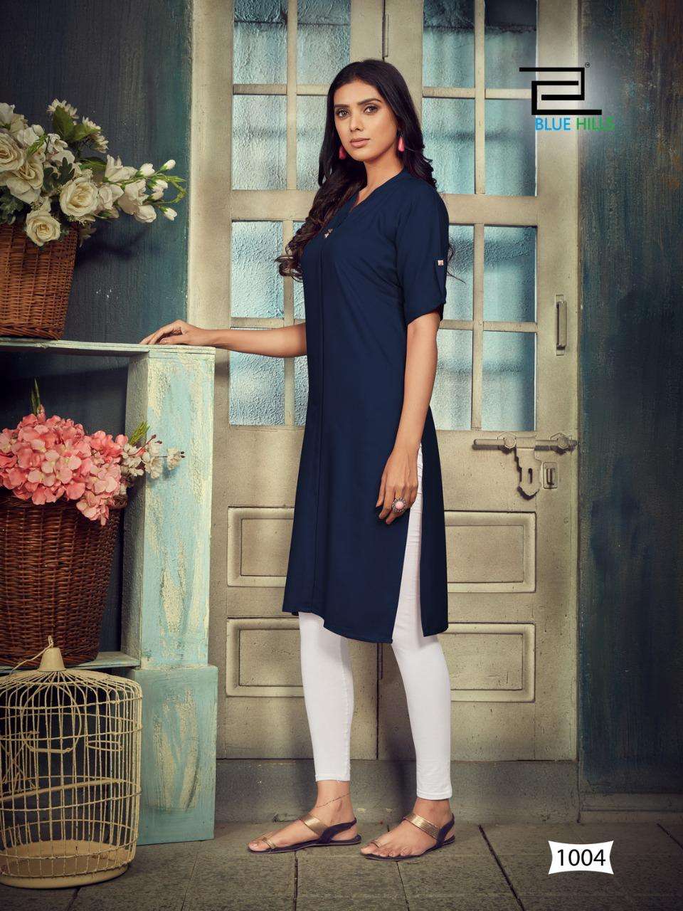 BLUE HILLS PRESENTS COLORBAR VOL 10 HEAVY RAYON DAYED WHOLESALE KURTI