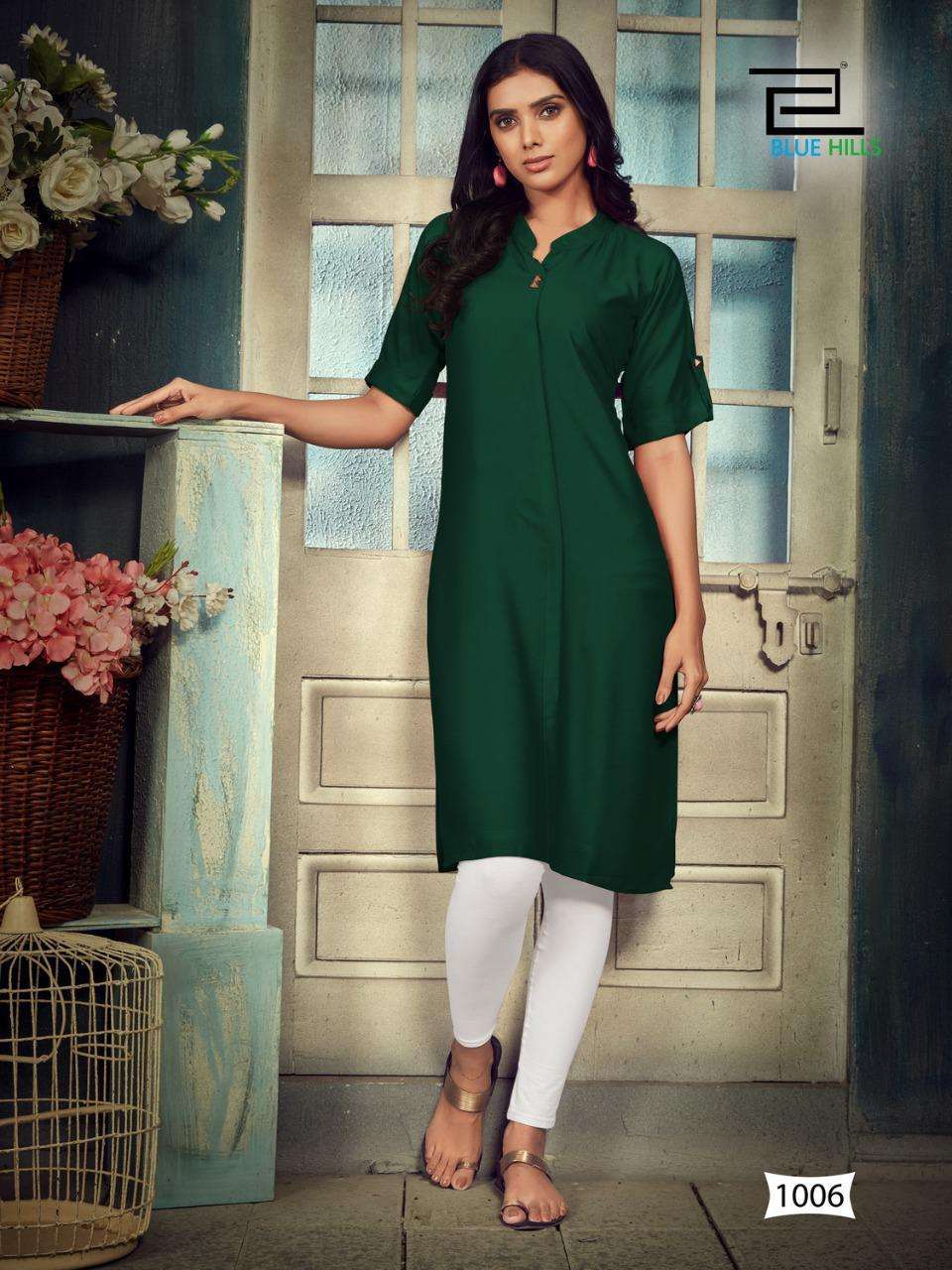 BLUE HILLS PRESENTS COLORBAR VOL 10 HEAVY RAYON DAYED WHOLESALE KURTI