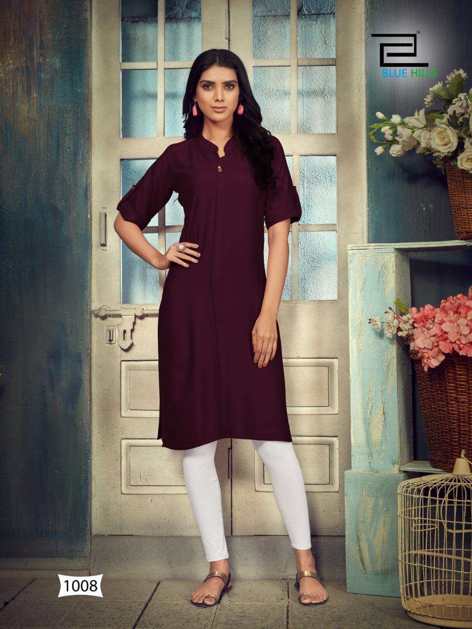 BLUE HILLS PRESENTS COLORBAR VOL 10 HEAVY RAYON DAYED WHOLESALE KURTI