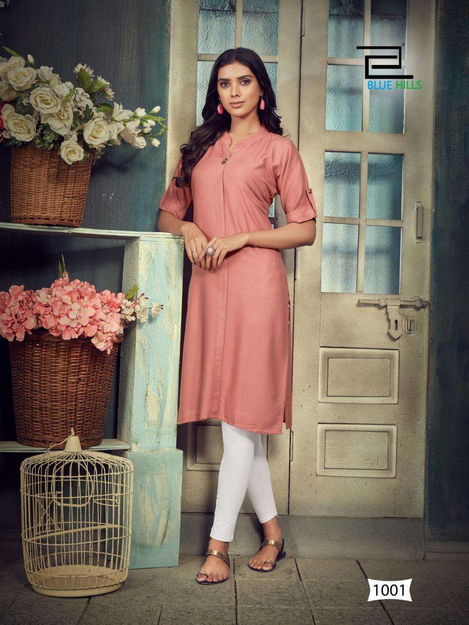 BLUE HILLS PRESENTS COLORBAR VOL 10 HEAVY RAYON DAYED WHOLESALE KURTI