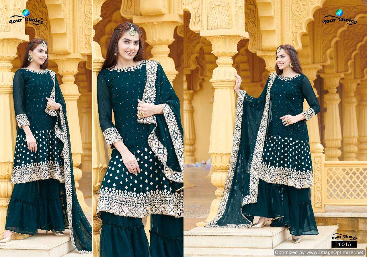 YOUR CHOICE PRESENTS HIFI BLOOMIMG GEORGETTE EMBROIDERY WHOLESALE SALWAR KAMEEZ