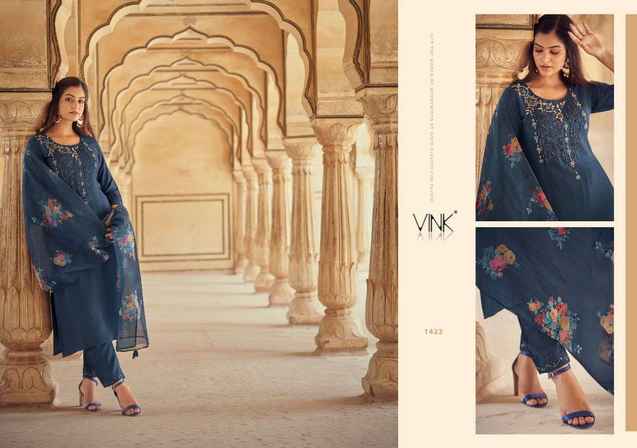 VINK PRESENTS SPARKLE VISCOSE EMBROIDERY WHOLESALE READYMADE COLLECTION