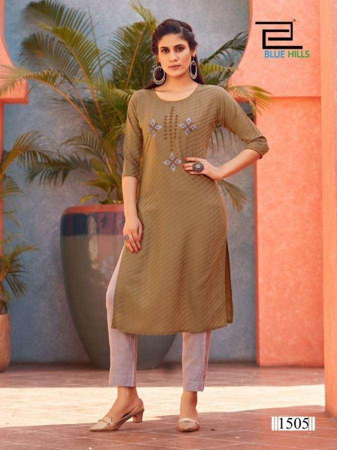 BLUE HILLS PRESENTS COLORBAR VOL 15 RAYON DOBBY WHOLESALE KURTI