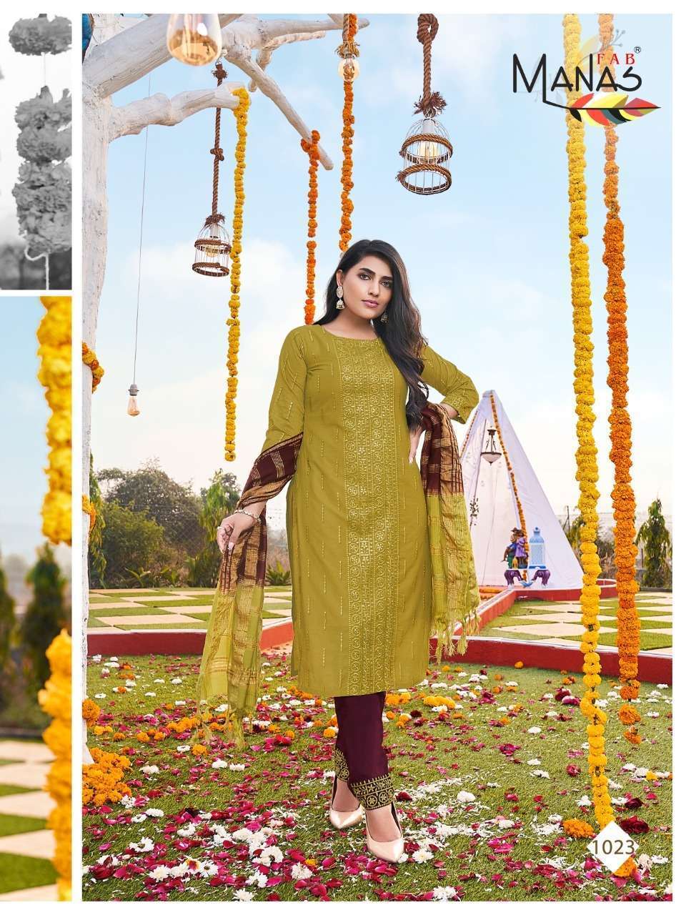 MANAS FAB PRESENTS LUCKNOWI VOL 4 CHINON LUCKNOWI WHOLESALE READYMADE COLLECTION