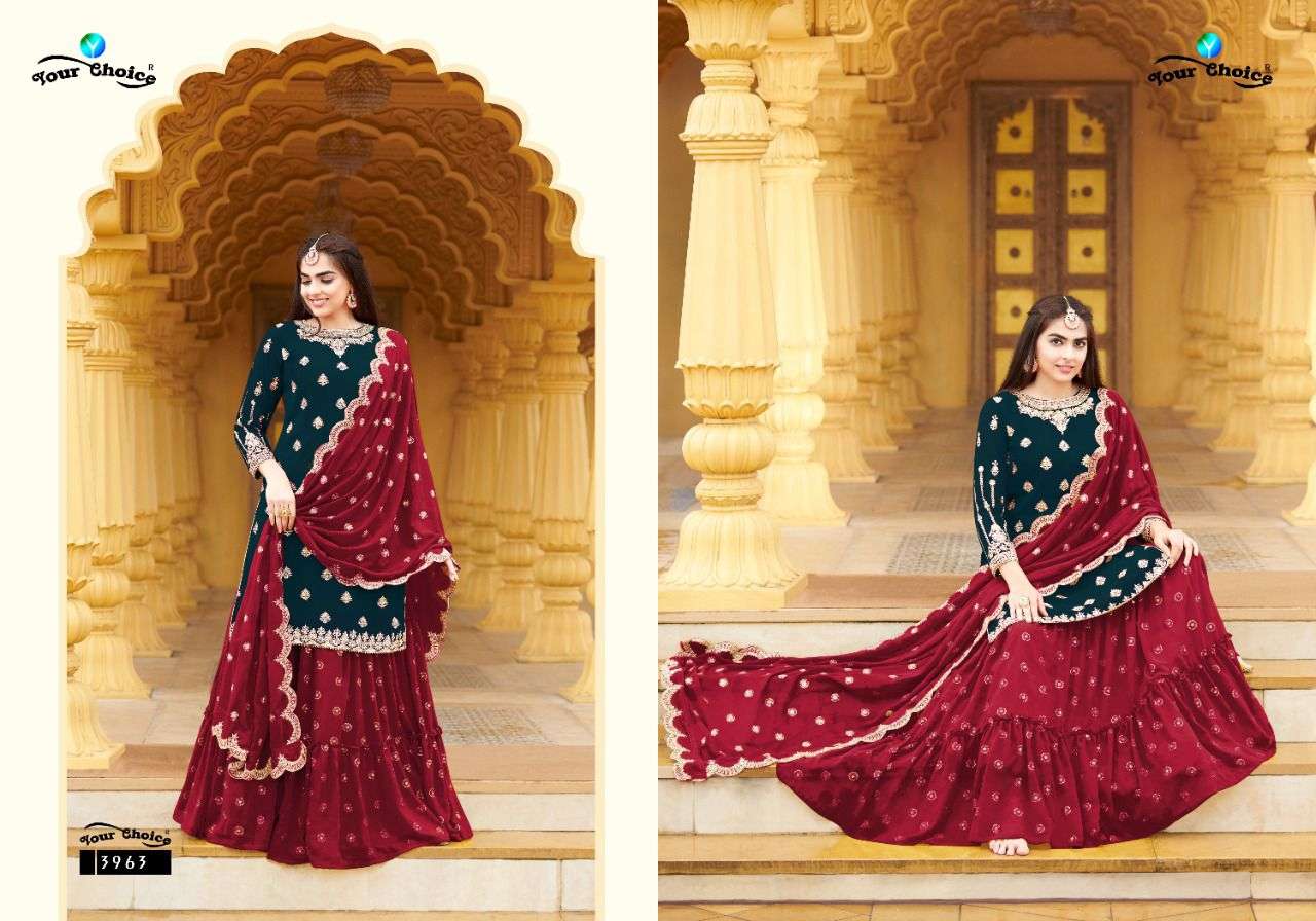 YOUR CHOICE PRESENTS WOUP GEORGETTE EMBROIDERY WHOLESALE SALWAR KAMEEZ