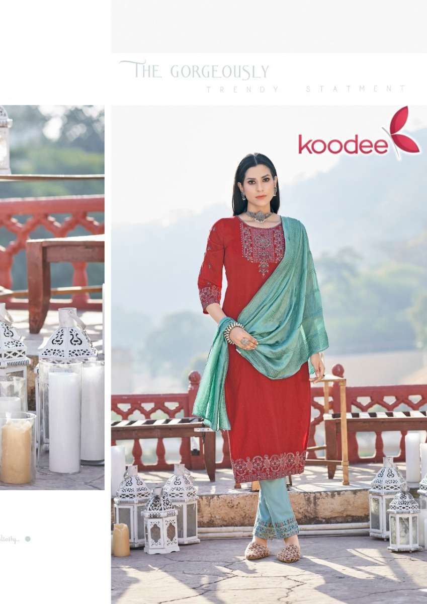 KOODEE PRESENTS ANUPAMA VOL 2 VISCOSE EMBROIDERY WHOLESALE READYMADE COLLECTION