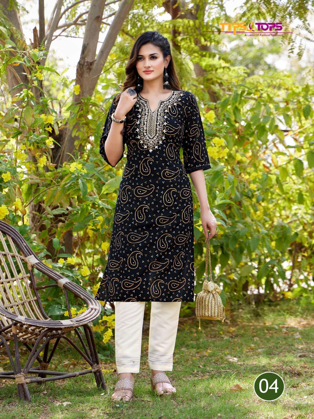 TIPS & TOPS PRESENTS BANDHEJ VOL 2 COTTON WITH BADHANI PRINTS WHOLESALE KURTI WITH BOTTOM