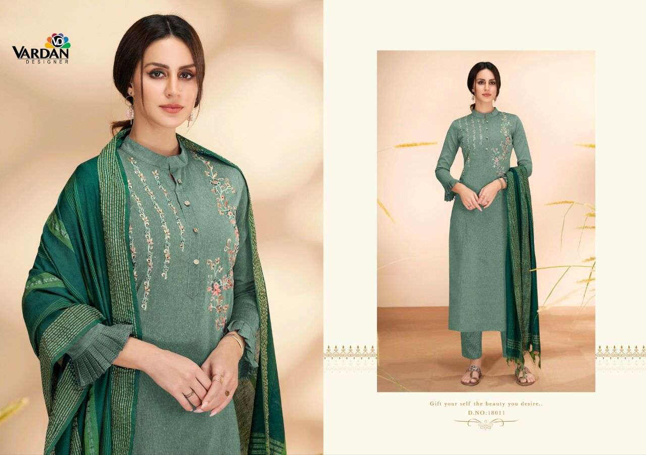 VARDAN DESIGNER PRESENTS RADHIKA VOL 2 COTTON WITH EMBROIDERY WHOLESALE READYMADE COLLECTION