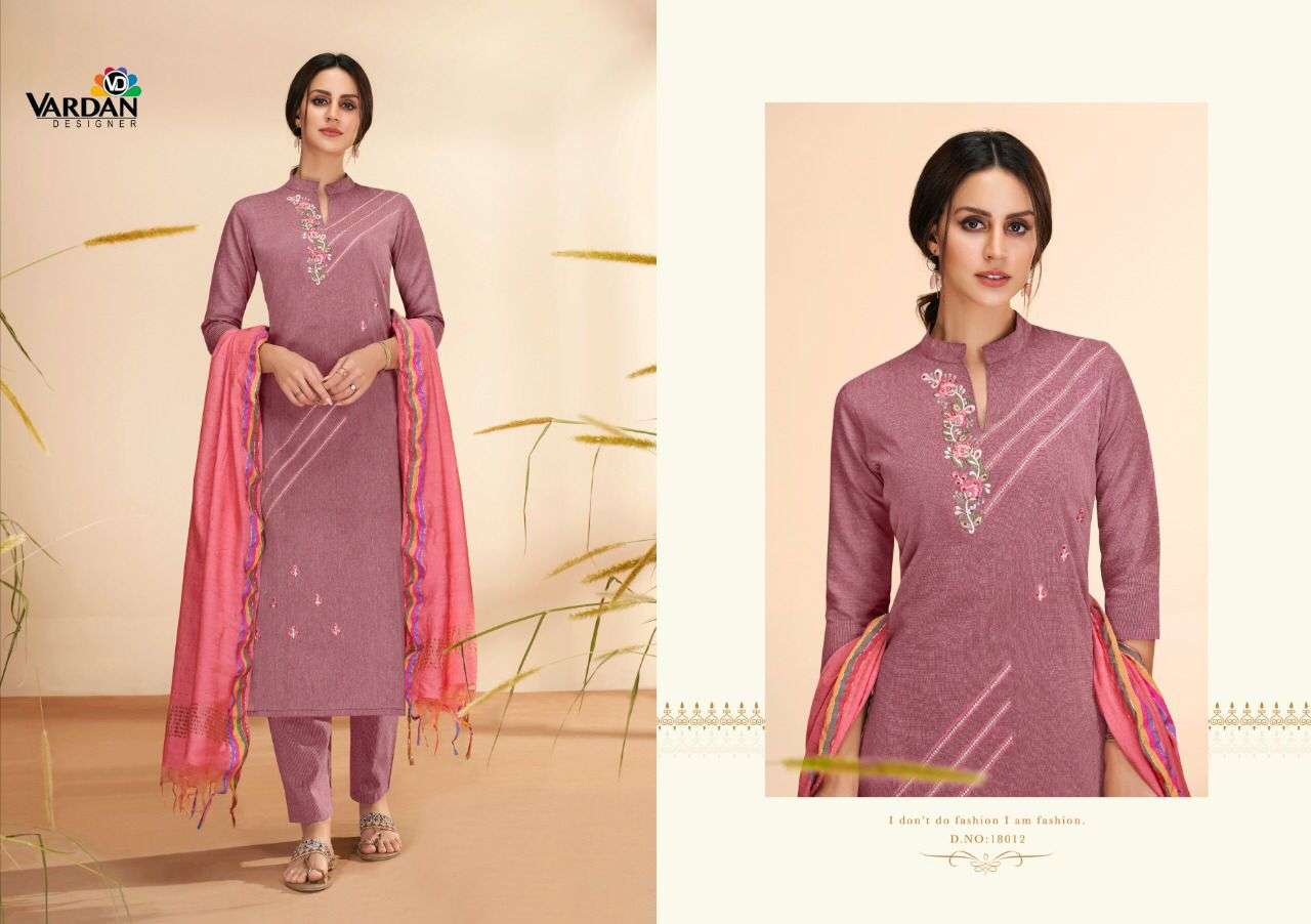 VARDAN DESIGNER PRESENTS RADHIKA VOL 2 COTTON WITH EMBROIDERY WHOLESALE READYMADE COLLECTION