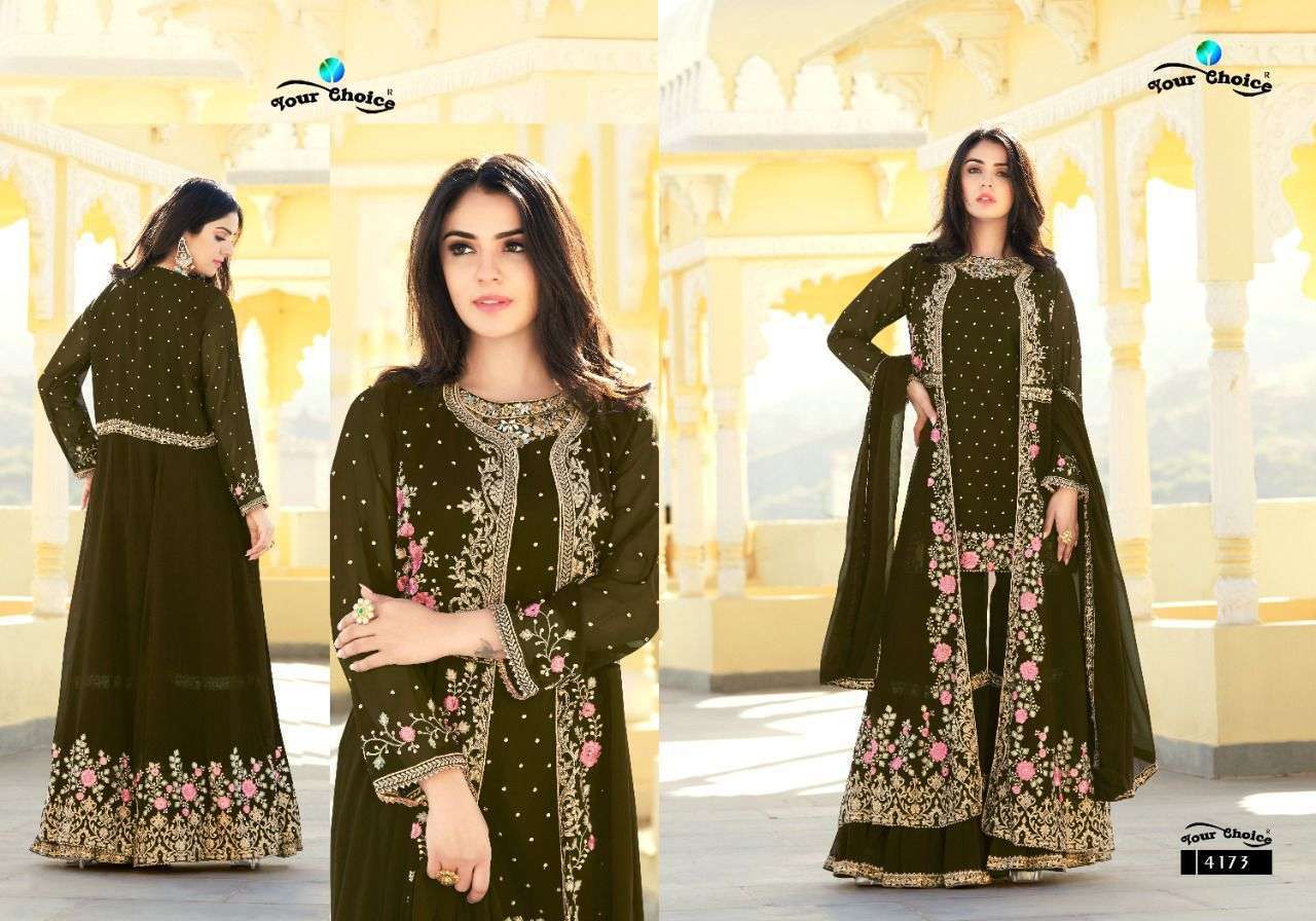 YOUR CHOICE PRESENTS FASHIONISTA GEORGETTE EMBROIDERY WHOLESAL SALWAR KAMEEZ