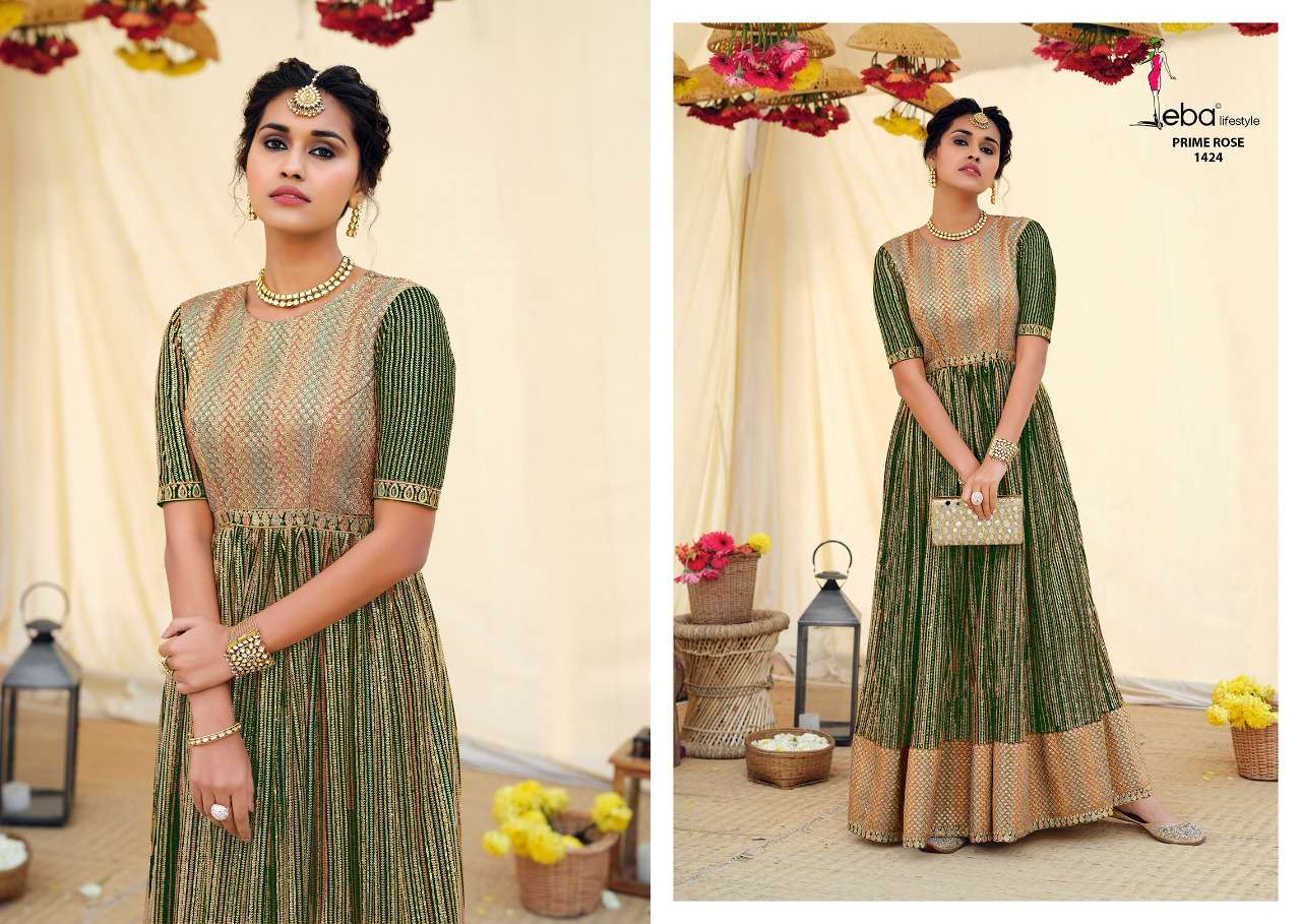 EBA LIFESTYLE PRESENTS PRIME ROSE VOL 6 GEORGETTE WITH HEAVY EMBROIDERY WHOLESALE SALWAR KAMEEZ