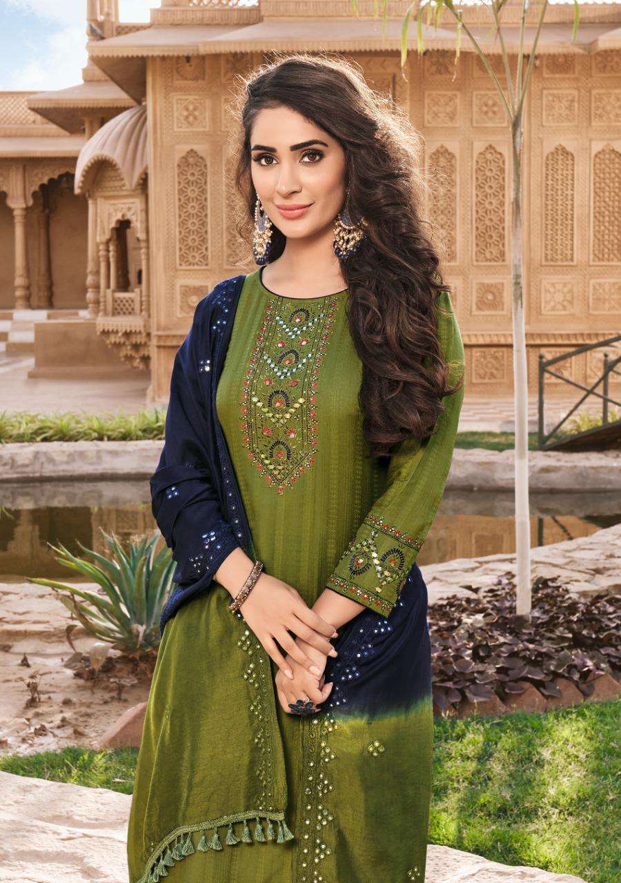 LADIES FLAVOUR PRESENTS KASHISH VOL 2 RAYON EMBROIDERY WHOLESALE READYMADE COLLECTION