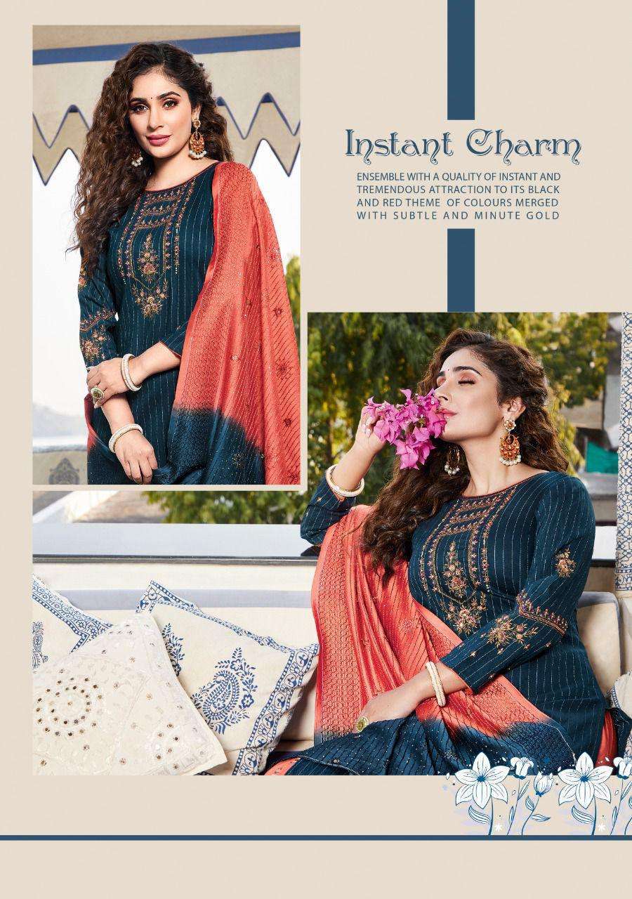 LADIES FLAVOUR PRESENTS RUHANA VOL 4 VISCOSE EMBROIDERY WHOLESALE READYMADE COLLECTION