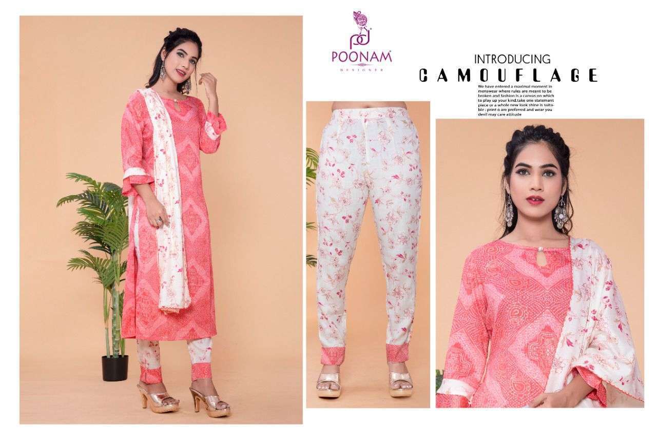 POONAM DESIGNER PRESENTS RUHI RAYON FOIL PRINTED WHOLESALE READYMADE COLLECTION