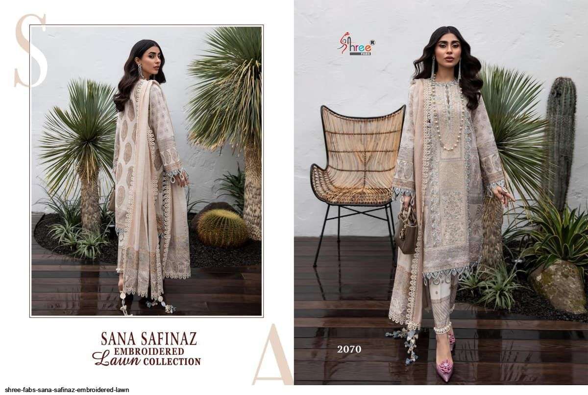 SHREE FAB PRESENTS SAFINAZ EMBROIDERED LAWN COLLECTION WHOLESALE PAKISTANI SUIT