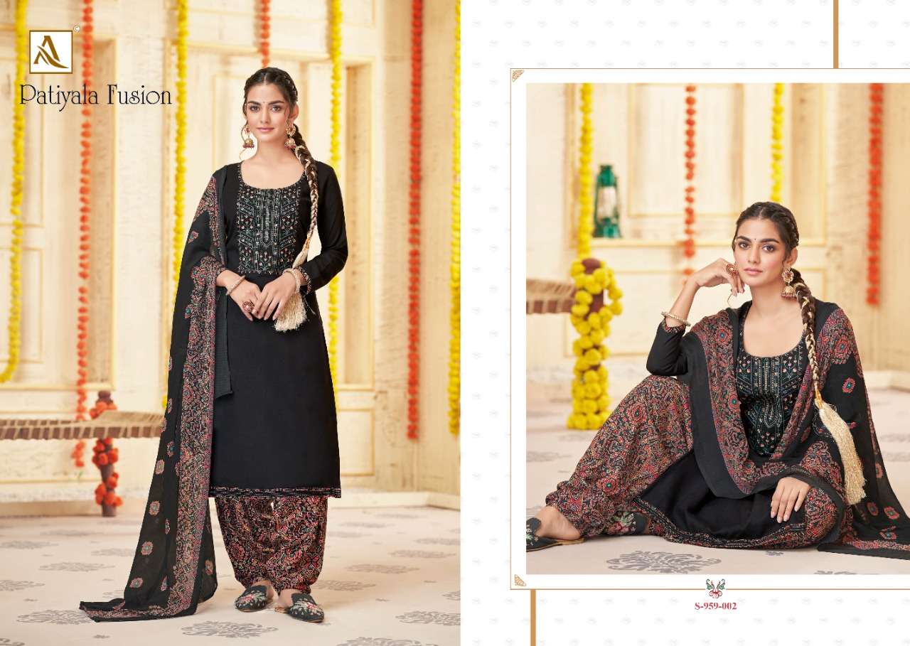 ALOK SUITS PRESENTS FUSION 4 VSCOSE RAYON EMBROIDERY WHOLESALE SALWAR KAMEEZ