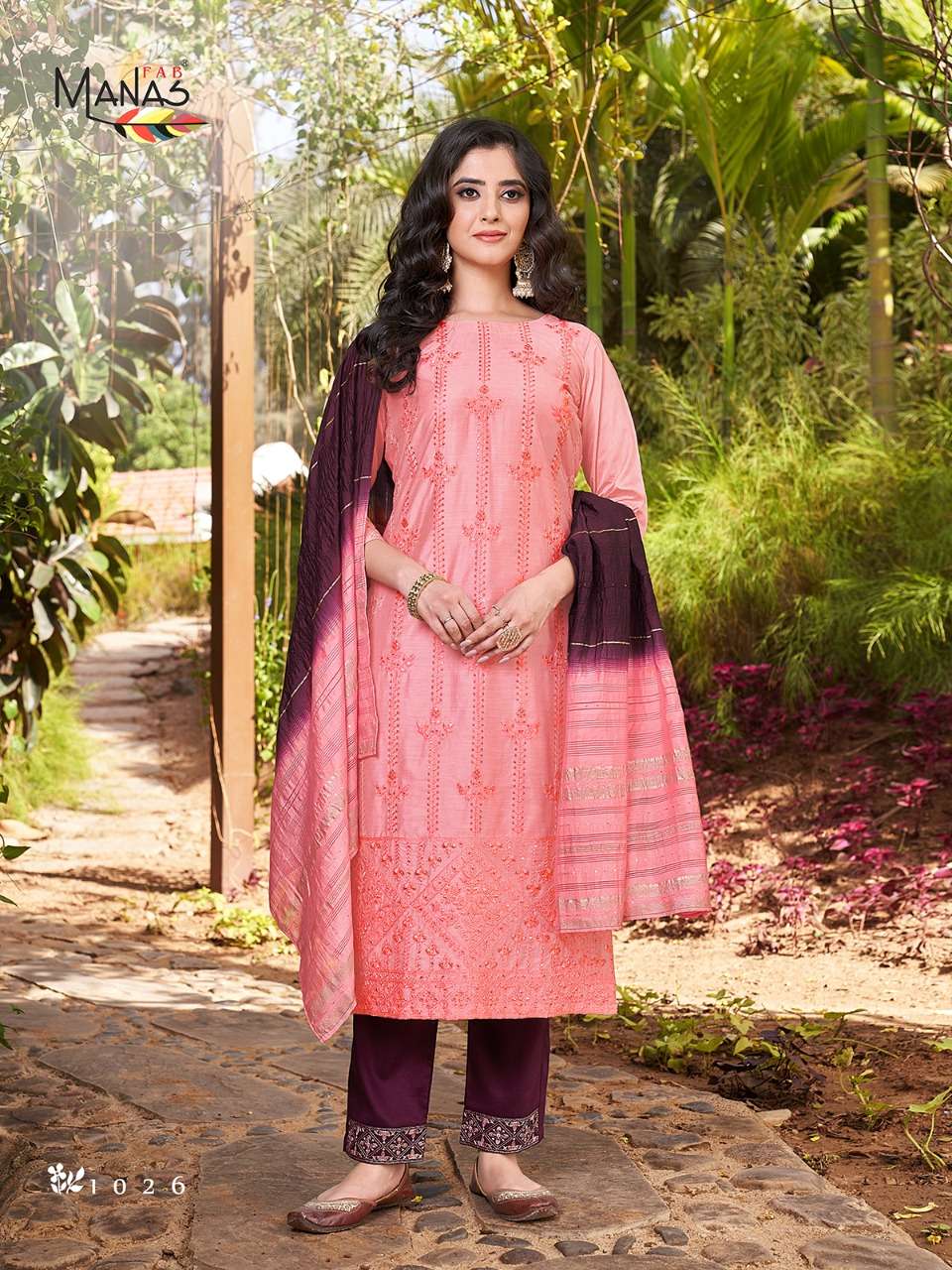 MANAS FAB PRESENTS LUCKNOWI VOL 5 FANCY WORK WHOLESALE READYMADE COLLECTION
