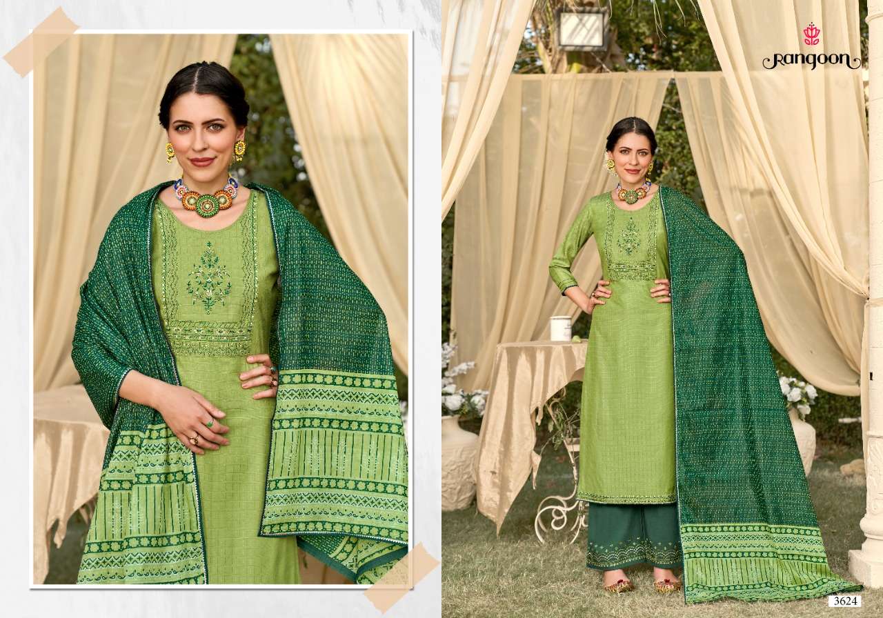 RANGOON PRESENTS TRUPTI COTTON LINING EMBROIDERY WHOLESALE READYMADE COLLECTION