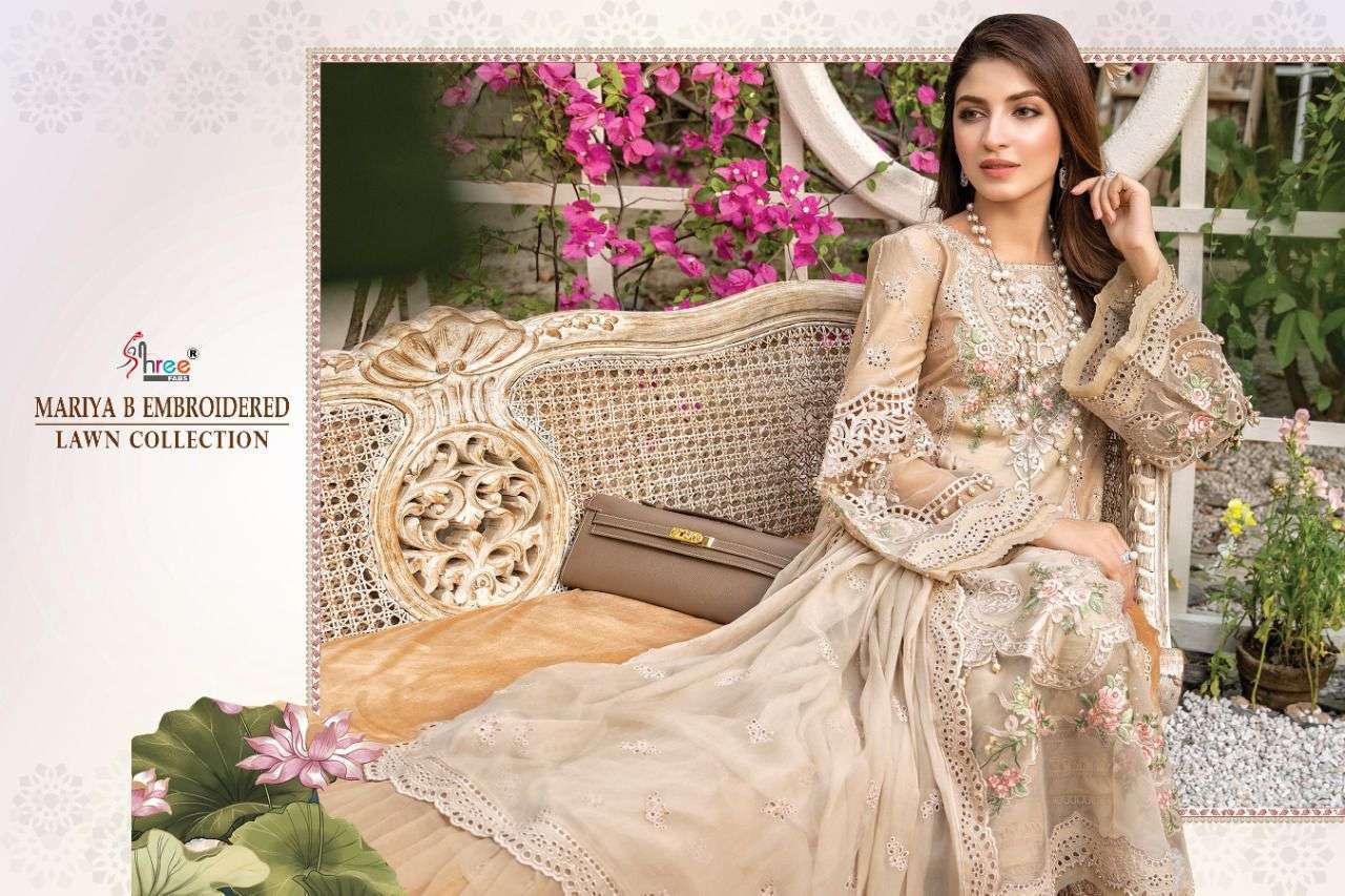 SHREE FABS PRESENTS MARIYA B EMBROIDERED LAWN COLLECTION WHOLESALE PAKISTANI SUIT