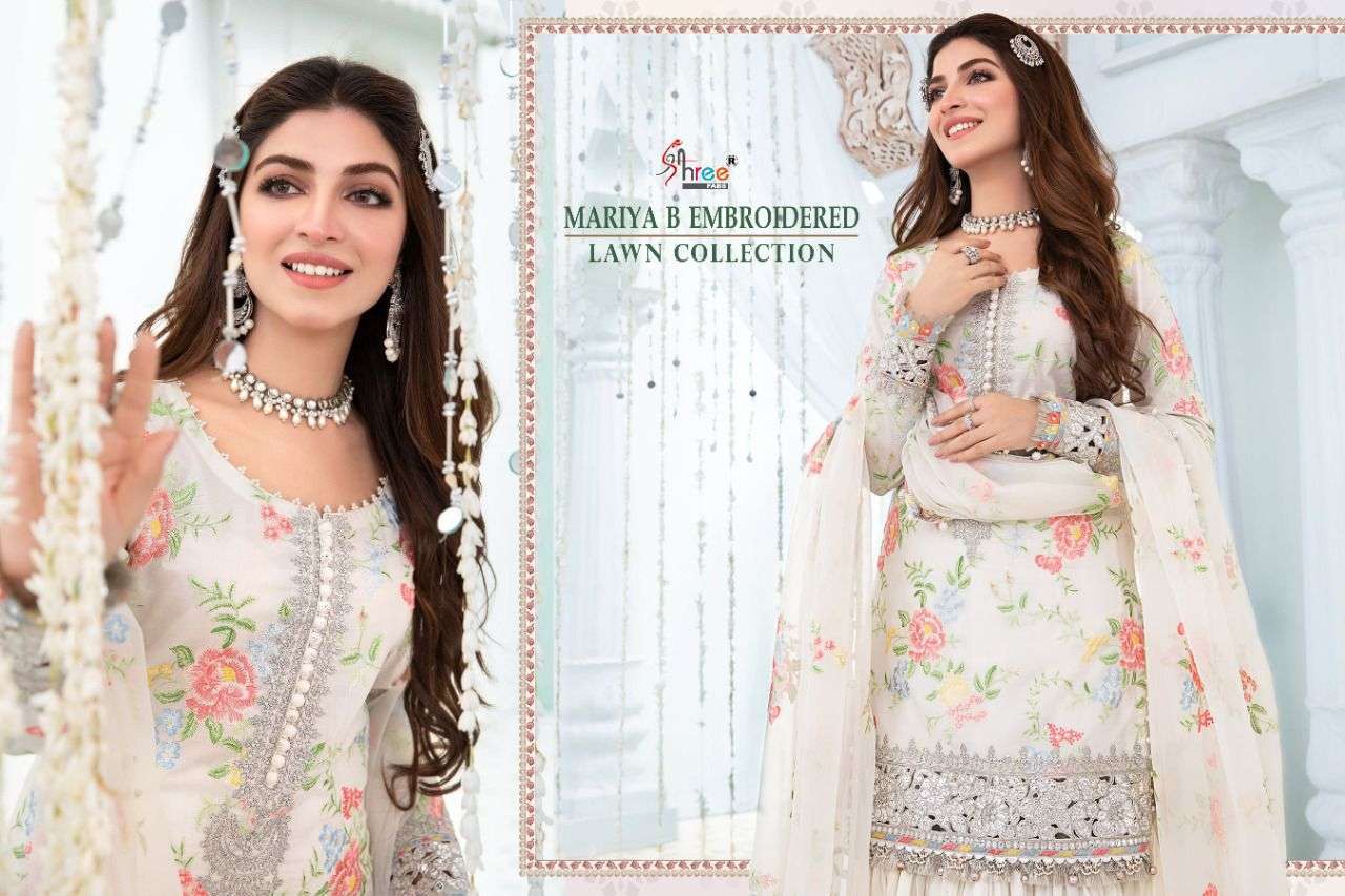 SHREE FABS PRESENTS MARIYA B EMBROIDERED LAWN COLLECTION WHOLESALE PAKISTANI SUIT