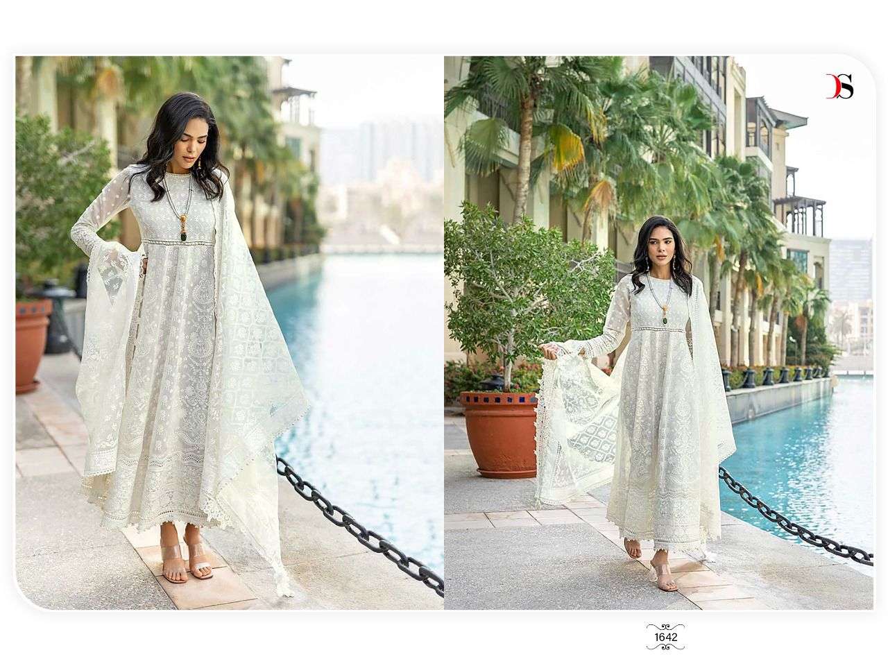 DEEPSY SUITS PRESENTS SOBIA NAZIR 22 CAMBRIC COTTON SELF EMBROIDERY WHOLESALE PAKISTANI SUIT