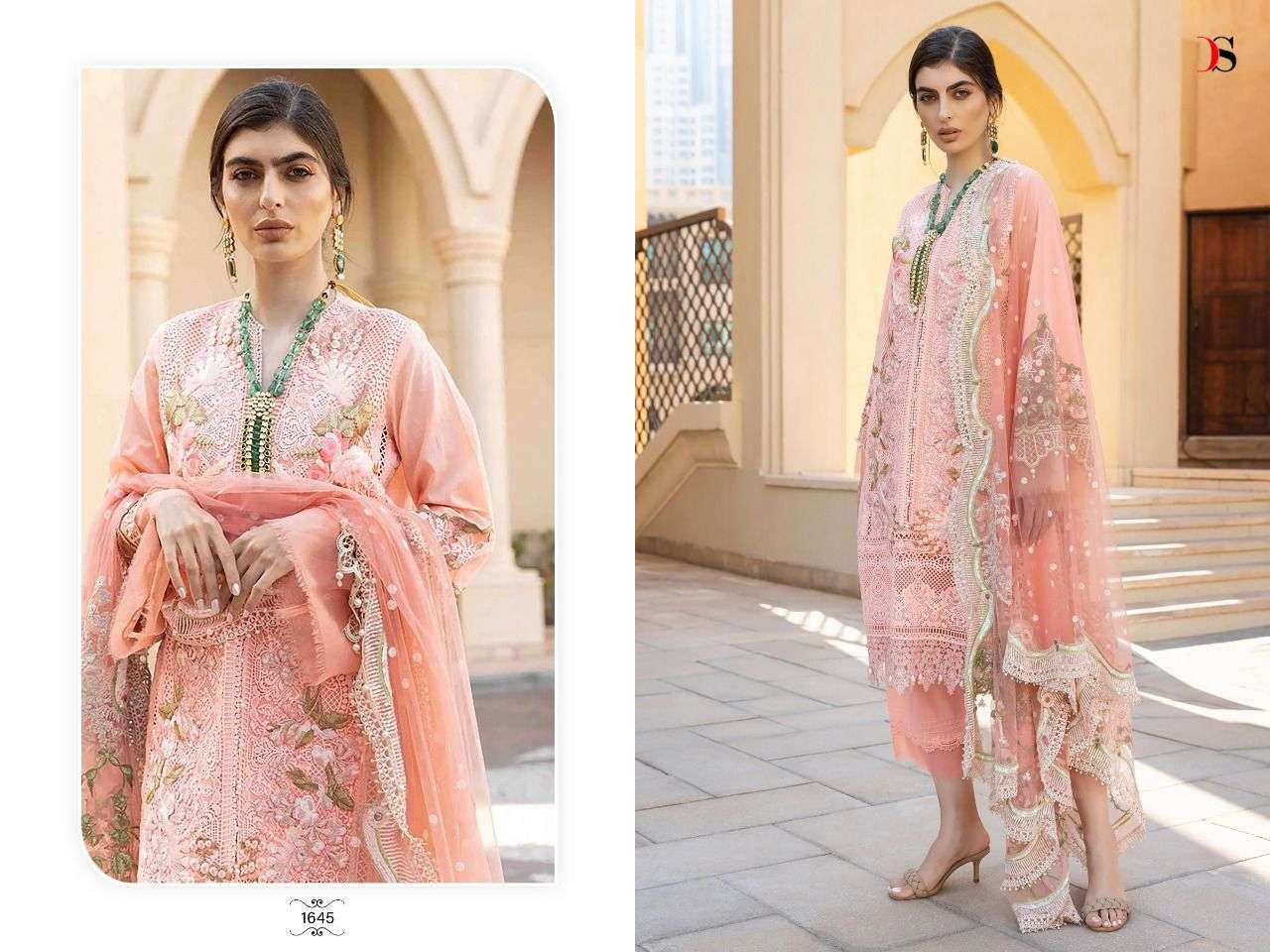 DEEPSY SUITS PRESENTS SOBIA NAZIR 22 CAMBRIC COTTON SELF EMBROIDERY WHOLESALE PAKISTANI SUIT