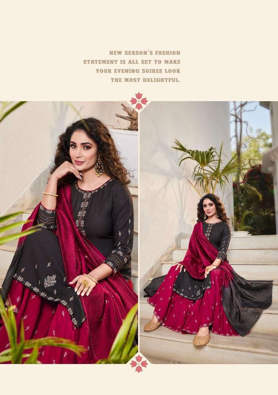 LADIES FLAVOUR PRESENTS RUHANA VOL 3 VISCOSE EMBROIDERY WHOLESALE READYMADE COLLECTION