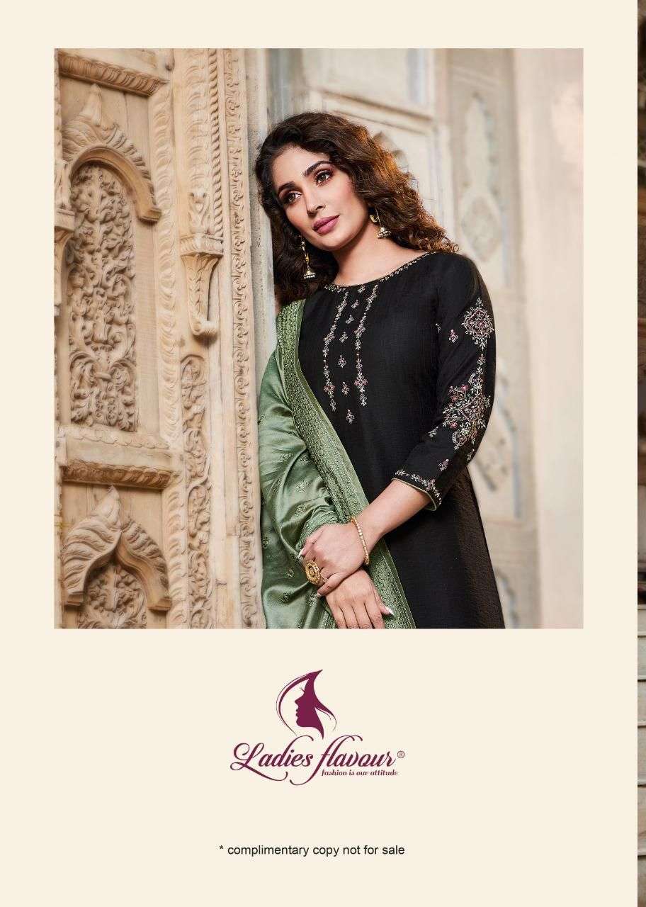 LADIES FLAVOUR PRESENTS RUHANA VOL 3 VISCOSE EMBROIDERY WHOLESALE READYMADE COLLECTION