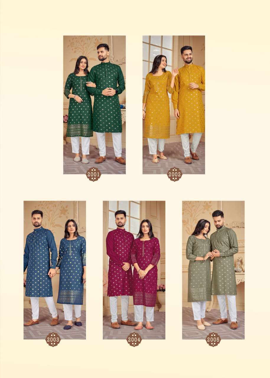 BANWERY FASHION PRESENTS COUPLE DREAM 2 PURE COTTON FOIL PRINT WHOLESALE REDYMADE COLLECTION