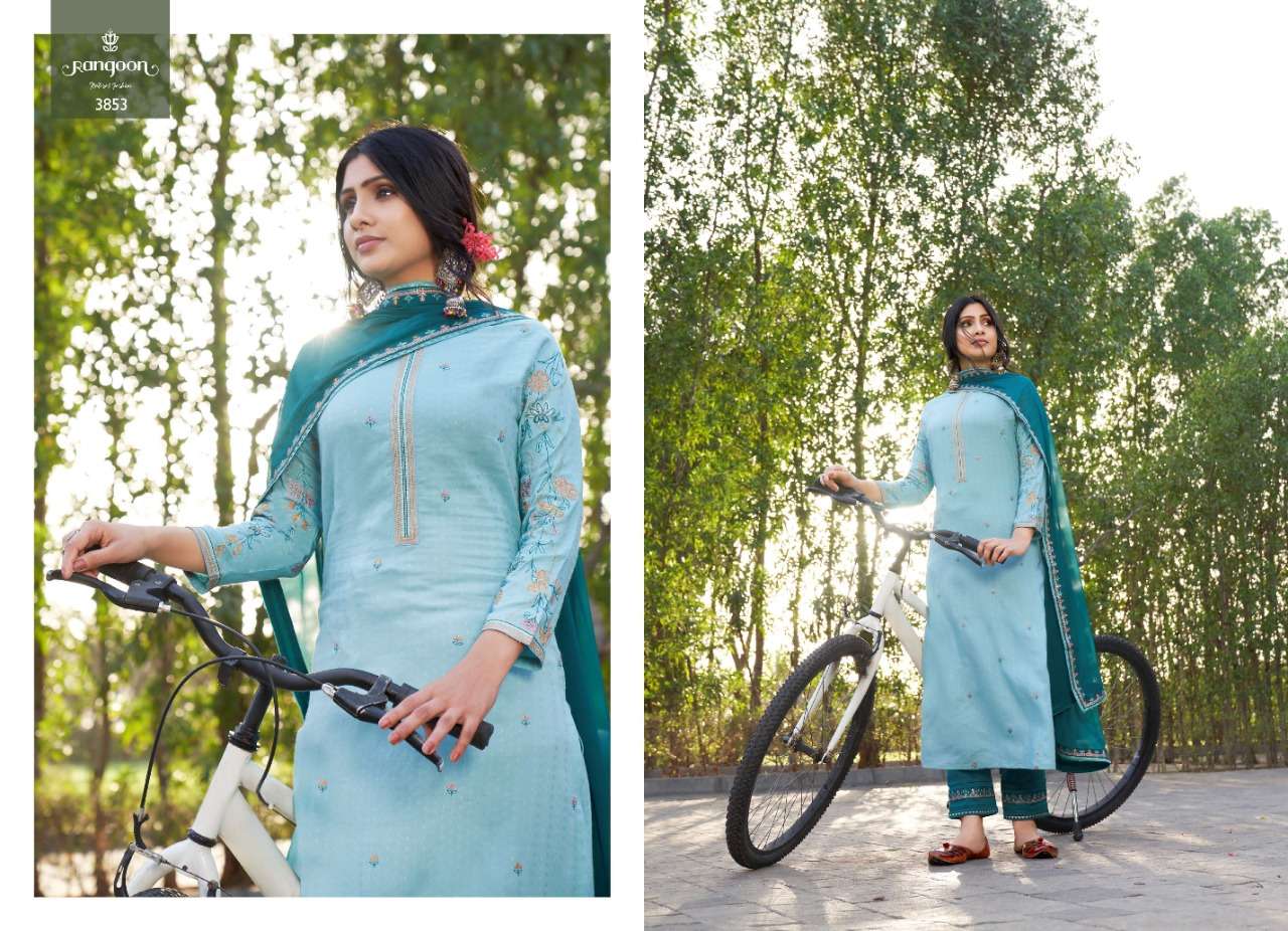 RANGOON PRESENTS SAMANTHA LINING SILK WITH EMBROIDERY WHOLESALE READYMADE COLLECTION