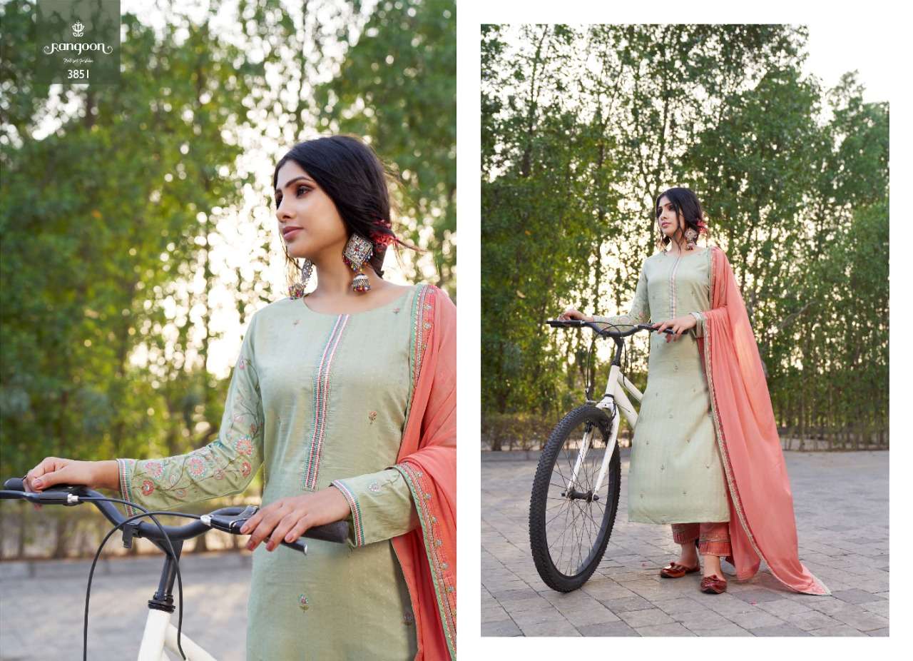 RANGOON PRESENTS SAMANTHA LINING SILK WITH EMBROIDERY WHOLESALE READYMADE COLLECTION